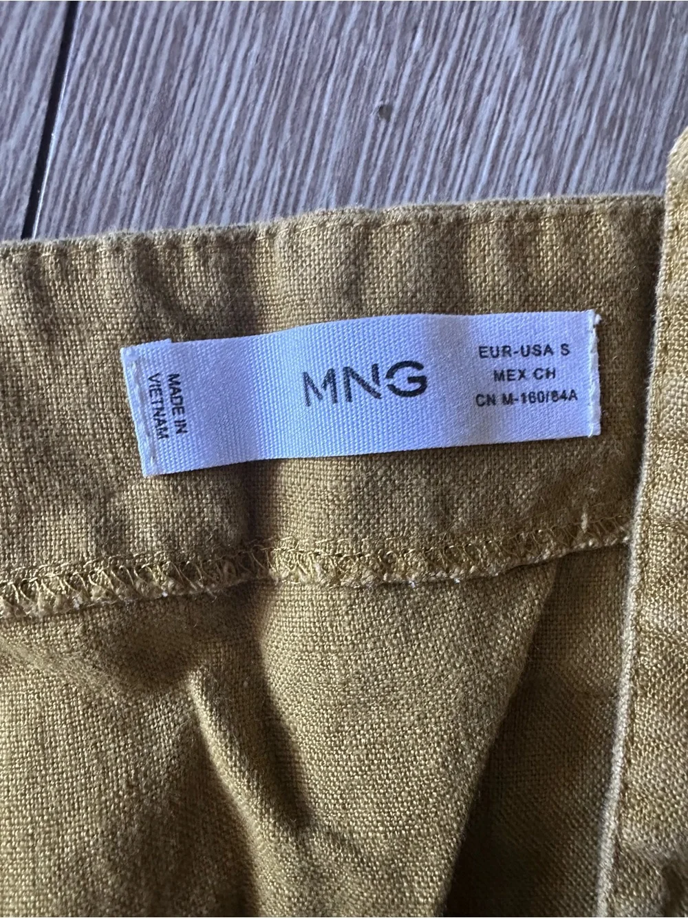 Minimalist Linen Jumpsuit Overalls Earthy Mustard